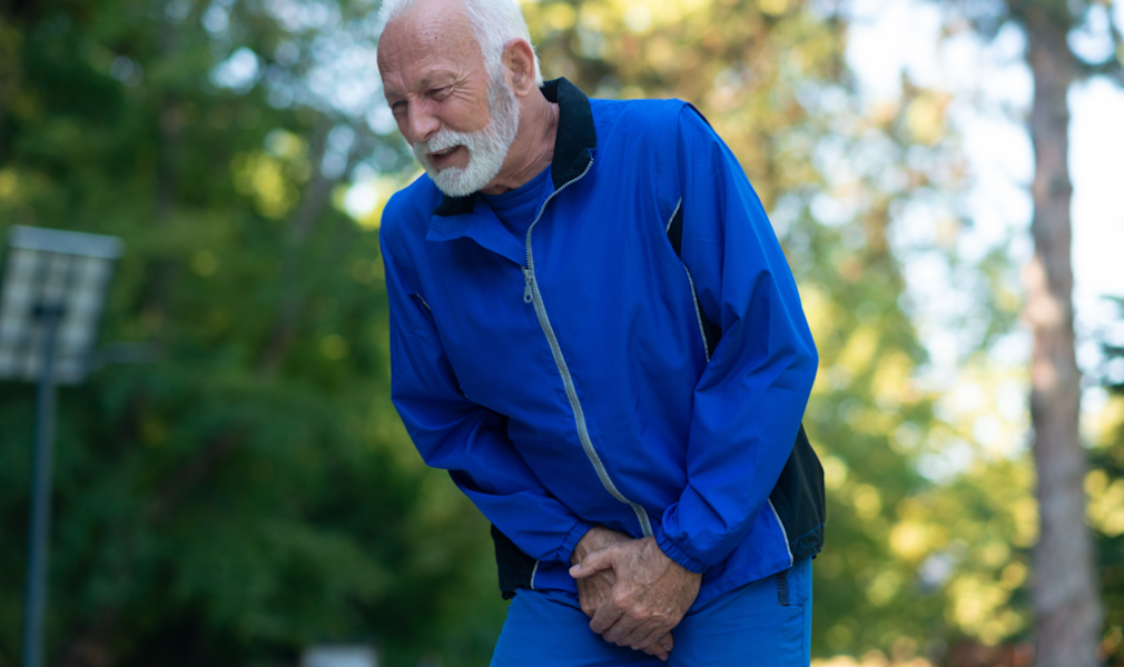 Man with prostate pain 